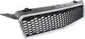 2009-2011 Chevy Aveo Grille, Chrome Shell/ Black Insert, Hatchback.