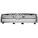 2011-2014 Chevy Silverado 2500 HD Grille, Chrome/Black.