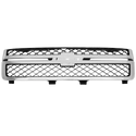 2011-2014 Chevy Silverado 2500 HD Grille, Chrome/Black.