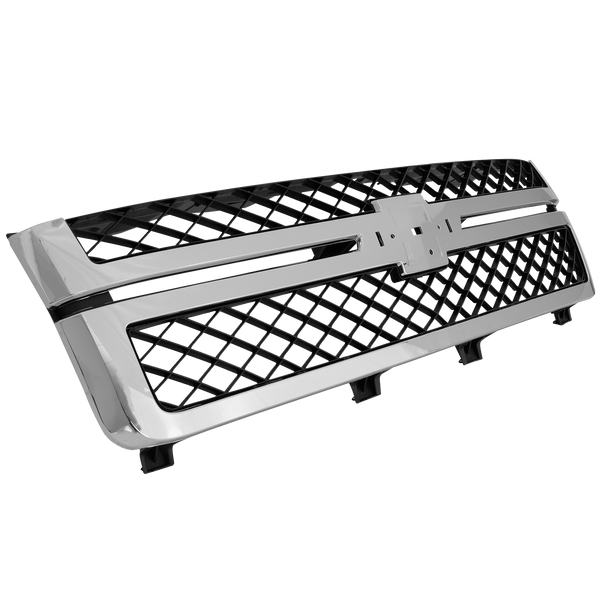 2011-2014 Chevy Silverado 2500 HD Grille, Chrome/Black.