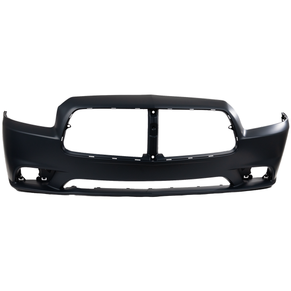 2011-2014 Dodge Charger Front Bumper Cover, Primed, w/ Adaptive Speed Control (CAPA).