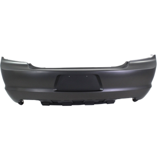 2011-2014 Dodge Charger Rear Bumper Cover, Primed, w/Out Parking Sensor -CAPA.