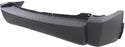 2007-2009 Dodge Nitro Rear Bumper Cover, Matte Black, W/O Trailer Hitch Hole - CAPA.