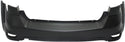 2011-2015 Dodge Journey Rear Bumper Cover, Upper, Primed, w/o Sensor Hole.