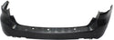 2011-2015 Dodge Durango Rear Bumper Cover, Upper, Primed, w/o Blind Spot Sensor.