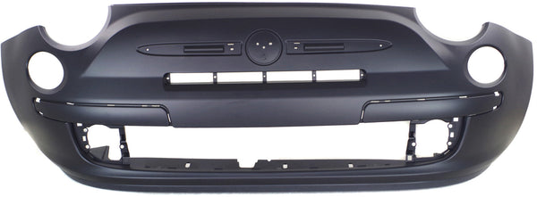 2012-2015 Fiat 500 Front Bumper Cover, Primed, Without Fog Lights.