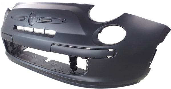 2012-2015 Fiat 500 Front Bumper Cover, Primed, Without Fog Lights.