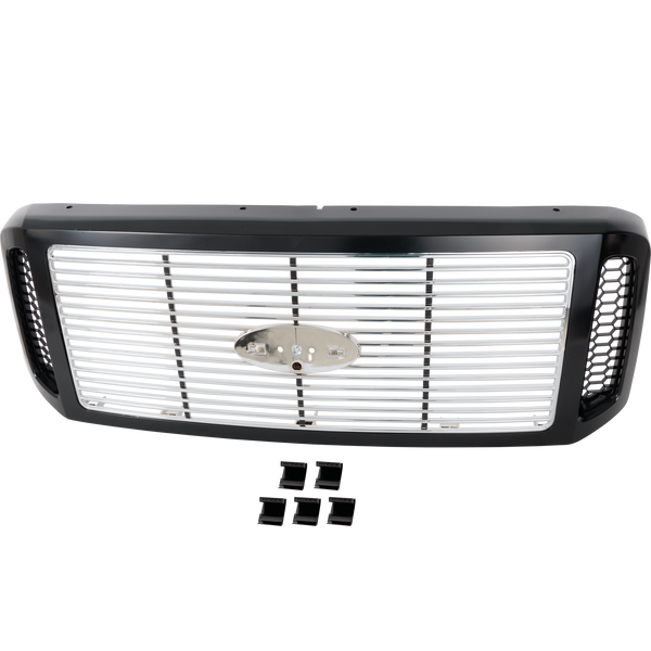 2005-2007 Ford F-series Super Duty Grille, Black Shell.