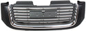 2002-2009 GMC Envoy Grille, Black Shell/Chrome Insert.