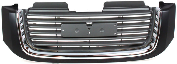 2002-2009 GMC Envoy Grille, Black Shell/Chrome Insert.