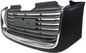 2002-2009 GMC Envoy Grille, Black Shell/Chrome Insert.