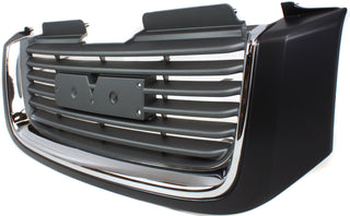 2002-2009 GMC Envoy Grille, Black Shell/Chrome Insert.