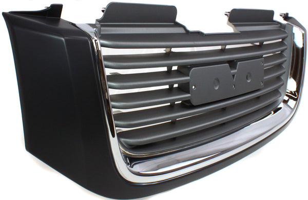 2002-2009 GMC Envoy Grille, Black Shell/Chrome Insert.