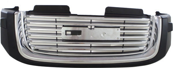 2002-2009 GMC Envoy Grille, Black Shell/Chrome Insert.