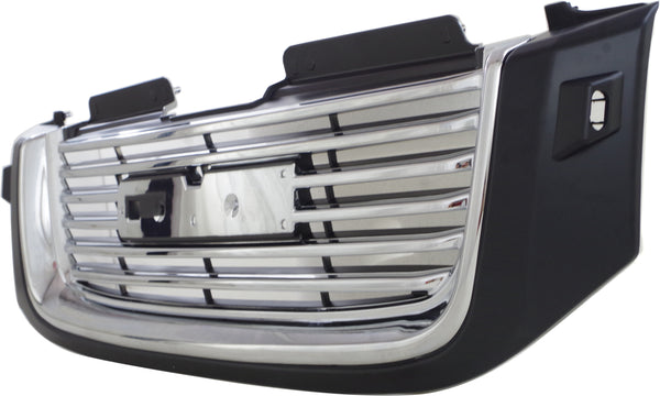 2002-2009 GMC Envoy Grille, Black Shell/Chrome Insert.