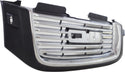 2002-2009 GMC Envoy Grille, Black Shell/Chrome Insert.