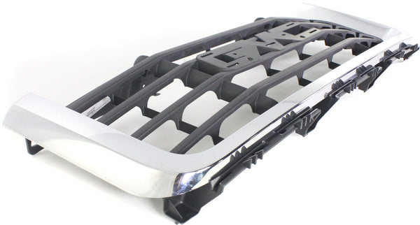 2007-2010 GMC Sierra Pickup Grille, Chrome Shell/gray.