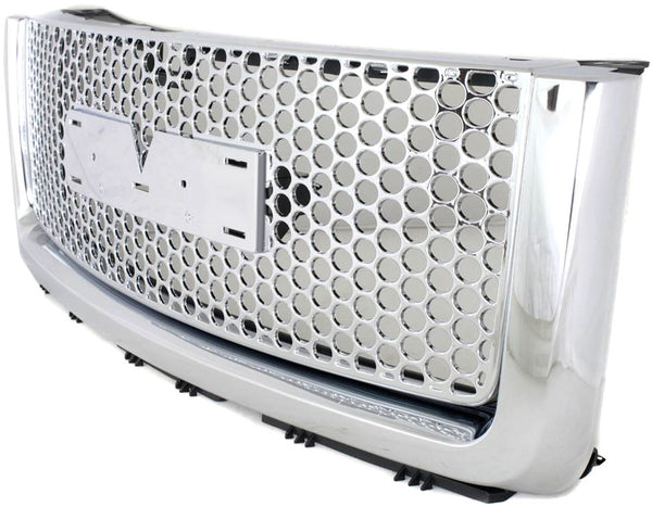2007-2012 GMC Sierra 1500 Grille,Chrome Shell/Black.