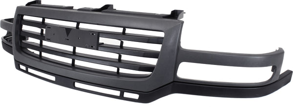2003-2007 GMC Sierra 2500 HD Grille,gray Shell/Black.