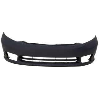 2012 Honda Civic Front Bumper Cover, Primed, w/ Fog Lamp Hole, Sedan.