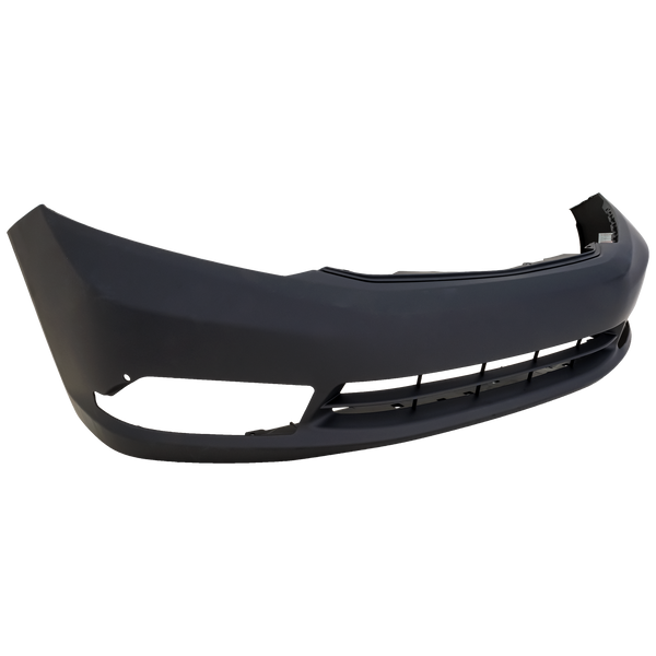 2012 Honda Civic Front Bumper Cover, Primed, w/ Fog Lamp Hole, Sedan.
