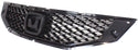 2008-2010 Honda Accord Grille, Black, Coupe.