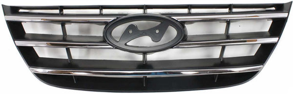 2009-2010 Hyundai Sonata Grille, Chrome, Painted-Black.