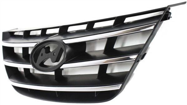 2009-2010 Hyundai Sonata Grille, Chrome, Painted-Black.