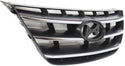 2009-2010 Hyundai Sonata Grille, Chrome, Painted-Black.