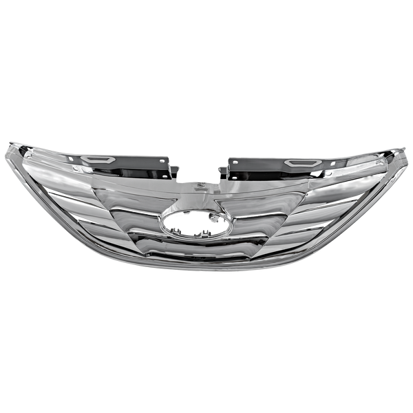 2011-2013 Hyundai Sonata Grille, Chrome Shell/Black.
