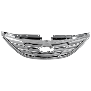 2011-2013 Hyundai Sonata Grille, Chrome Shell/Black.