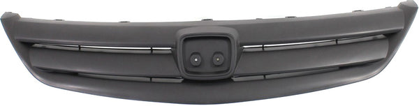 2001-2002 Honda Civic Grille, Painted-gray, Sedan.