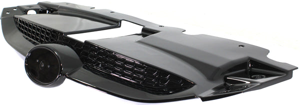2010-2014 Hyundai Tucson Grille, Upper, Painted-Black.