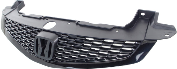 2012-2013 Honda Civic Grille, Painted-Black.