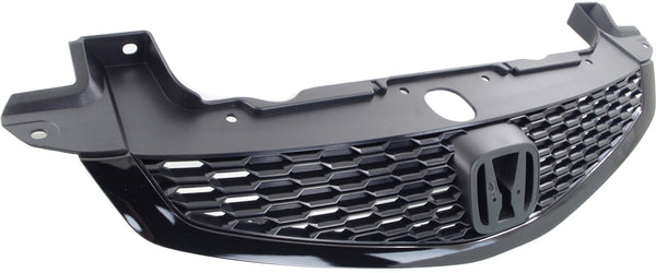 2012-2013 Honda Civic Grille, Painted-Black.