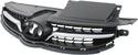 2011-2013 Hyundai Elantra Grille, Black, With Chrome Insert Molding.