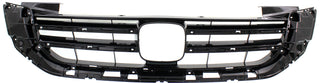 2013-2015 Honda Accord Grille, Painted-Black, Sedan.