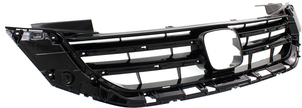 2013-2015 Honda Accord Grille, Painted-Black, Sedan.