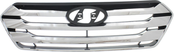 2013-2014 Hyundai Santa Fe Grille,Chrome Shell/Black.