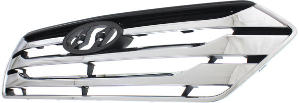 2013-2014 Hyundai Santa Fe Grille,Chrome Shell/Black.