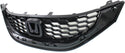 2013-2014 Honda Civic Grille, Painted-Black, Sedan.