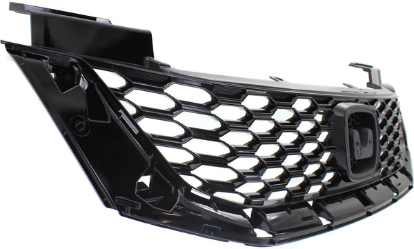 2013-2015 Honda Accord Grille, Painted-Black, Coupe.