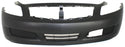 2007-2008 Infiniti G35 Front Bumper Cover, Primed, w/ Sensor Hole, w/ T.
