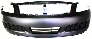 2009 Infiniti G37 Front Bumper Cover, Primed, W/ Sensor Hole,.