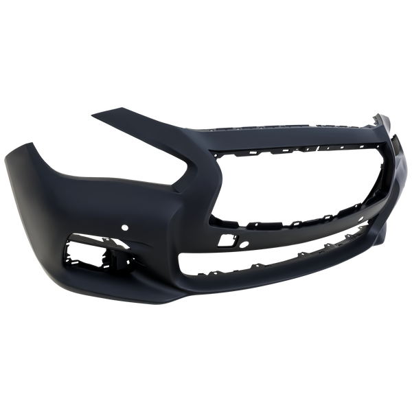 2014-2015 Audi Q50 Front Bumper Cover, Primed, w/Object Sensors, Except Sport.