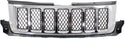 2011-2013 Jeep Grand Cherokee Grille, Chrome Shell.