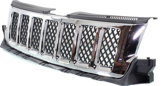 2011-2013 Jeep Grand Cherokee Grille, Chrome Shell.