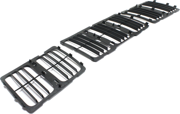 2014-2015 Jeep Grand Cherokee Grille, Louvered Insert, Black.