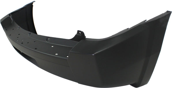 2007-2010 Jeep Patriot Rear Bumper Cover, Primed, w/Chrome, w/Tow Hook-Capa.