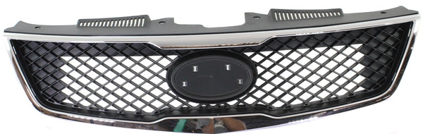 2010 Kia Forte Grille, Chrome Shell/ Black Insert.